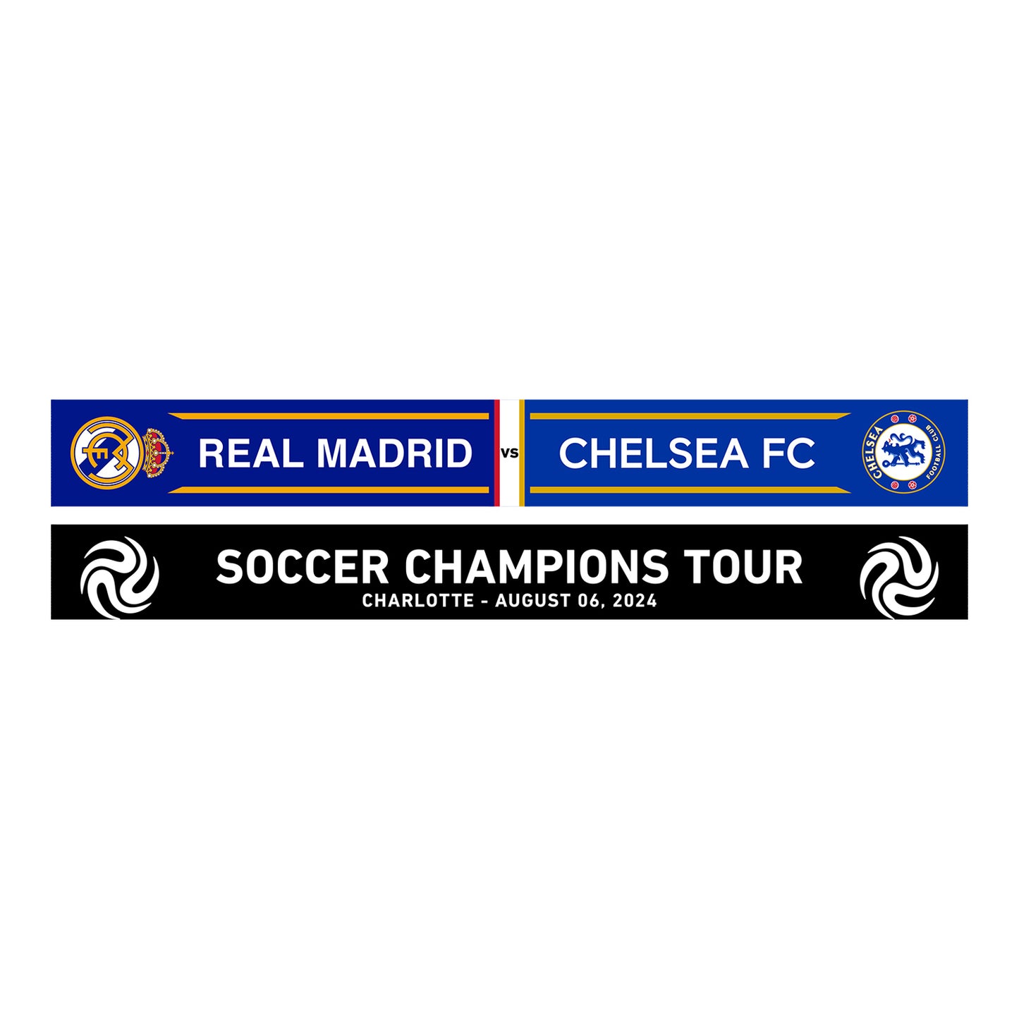 Ruffneck Real Madrid vs. Chelsea FC 2024 Match-Up Scarf