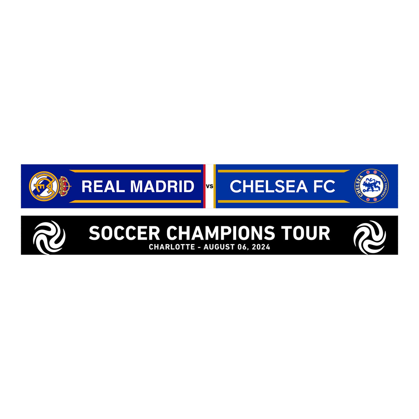 Ruffneck Real Madrid vs. Chelsea FC 2024 Match-Up Scarf